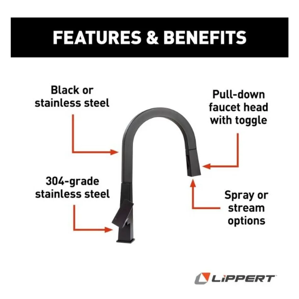 Pull-Down Faucet - Black Matte